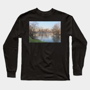 Below Pangbourne Weir Long Sleeve T-Shirt